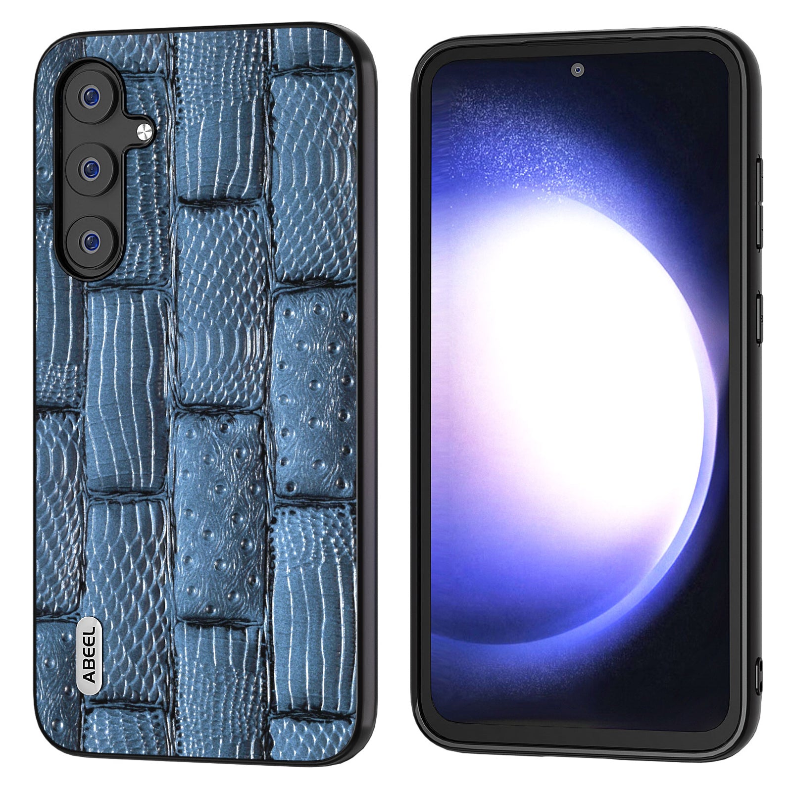 ABEEL For Samsung Galaxy S23 FE Mahjong Texture Anti-scratch Case Genuine Cow Leather PC TPU Cellphone Cover ABEEL For Samsung Galaxy S23 FE Mahjong Texture Anti-scratch Case Genuine Cow Leather PC TPU Cellphone Cover